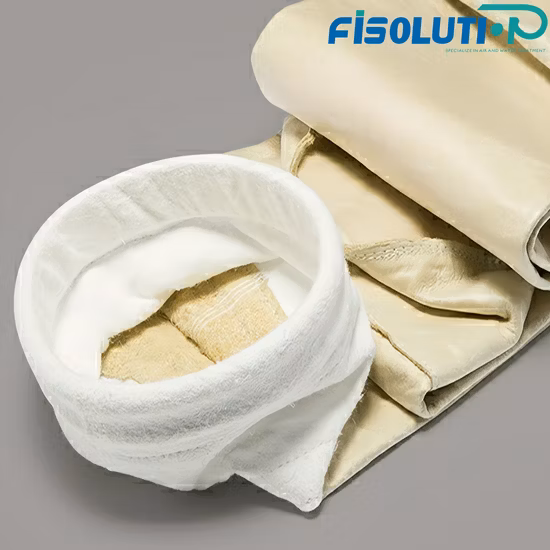 saco de filtro tecido do coletor de poeira da fibra de vidro 750g